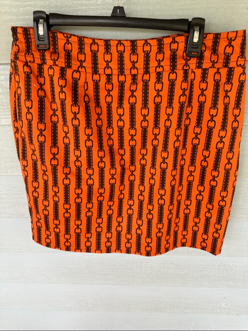 Skirtin Around Size 12 orange and brown equestrian skirt
